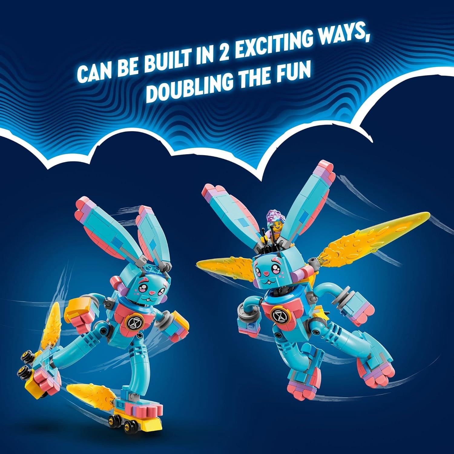 Dream Izzie and Bunchu Bunny Building Toy Set Minifigures- Two Build Options, Incl Grimspawn and IzzieI Ages 7+  