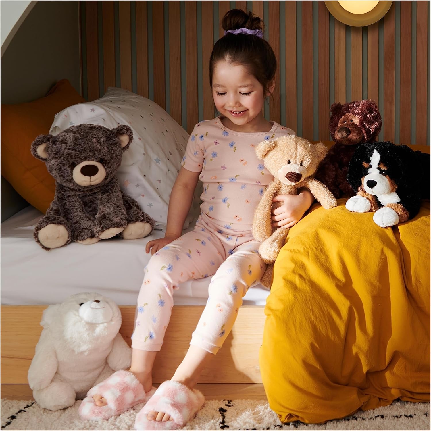 Randle Bernese Mountain Dog, Premium Stuffed Animal Plush for Ages 1 and Up, Black/Brown, 13”