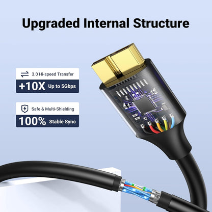 Micro USB 3.0 to Micro B Male Cable for Charging and Data Sync - Compatible with External Hard Drives and More