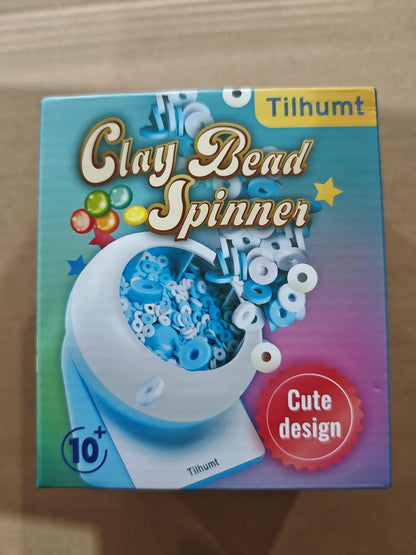Electric Clay Bead Spinner Jewelry Crafting-Bead Bowl with Needles, Threads for Bracelet, Necklace, Waist Accessories 