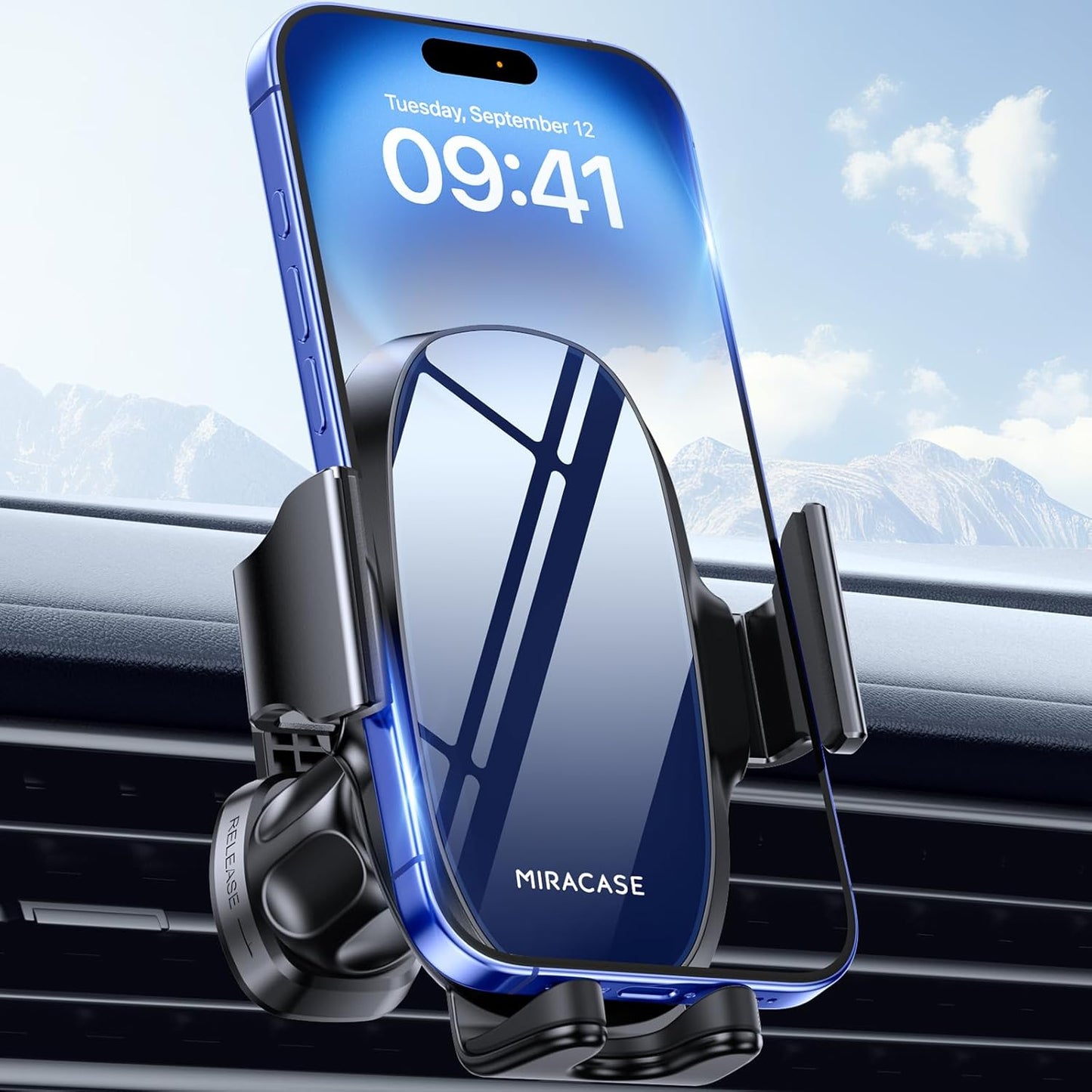 Car Air Vent Phone Holder Mount - Compatible with iPhone 16, 15 Pro Max, 14, Samsung, All Smartphones