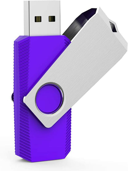 64GB USB 2.0 Flash Drive Multi-Pack - 5 Color Options with LED Indicator