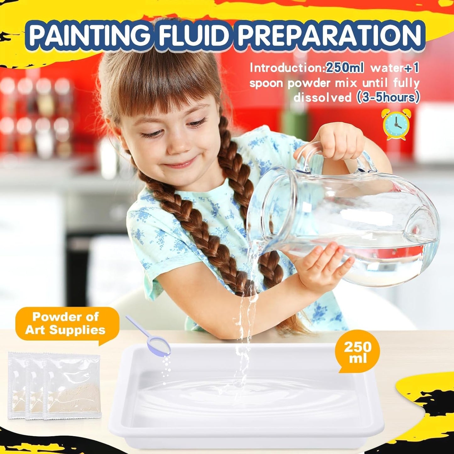 Water Marbling Paint for Kids - Arts and Crafts for Girls & Boys Crafts Kits Ideal Gifts for Kids Age 6-8 8-12