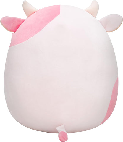 Original 14-Inch Reshma Light Pink Cow with Purple Bandana - Large Ultrasoft Plush Toy