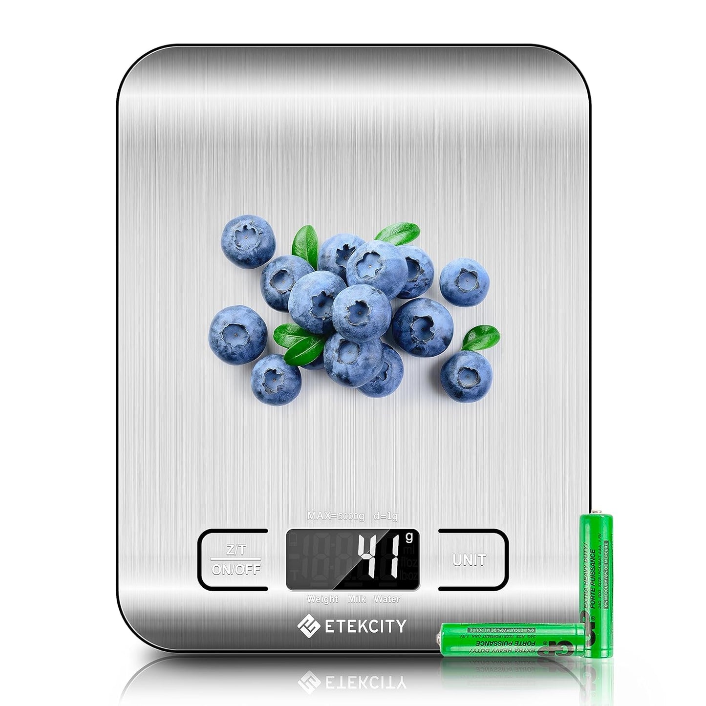 Digital Kitchen Scale for Grams and Ounces - Ideal for Weight Loss, Baking, Cooking, Keto, Meal Prep, and Postal Use - Compact Design in 304 Stainless Steel