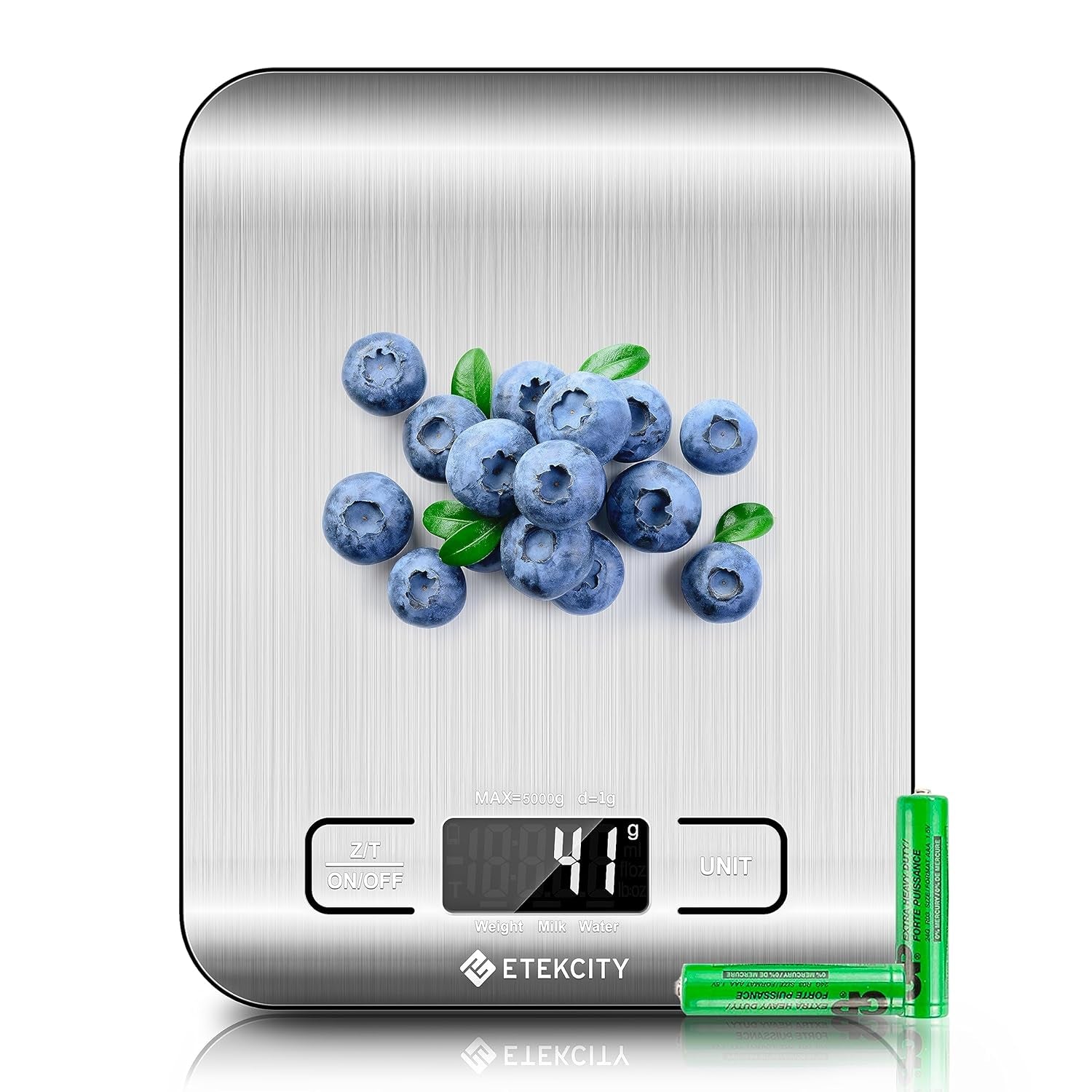 Digital Kitchen Scale for Grams and Ounces - Ideal for Weight Loss, Baking, Cooking, Keto, Meal Prep, and Postal Use - Compact Design in 304 Stainless Steel