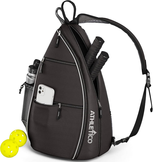 Sling Bag - Versatile Crossbody Backpack for Pickleball, Tennis, Racketball, and Travel for All Genders