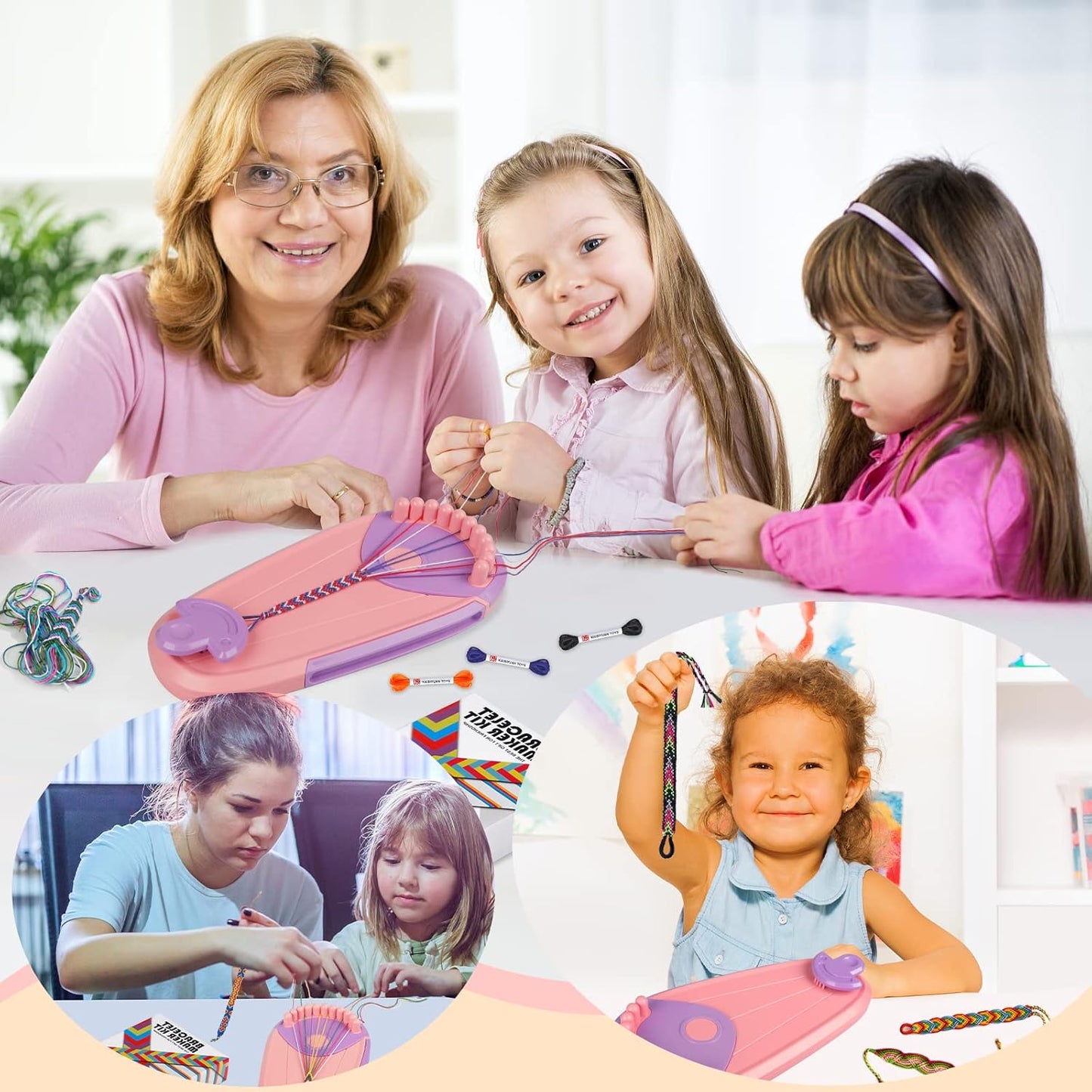 Friendship Bracelet Craft Kit - Creative Activity Making Arts and Crafts for Kids Ages 6+