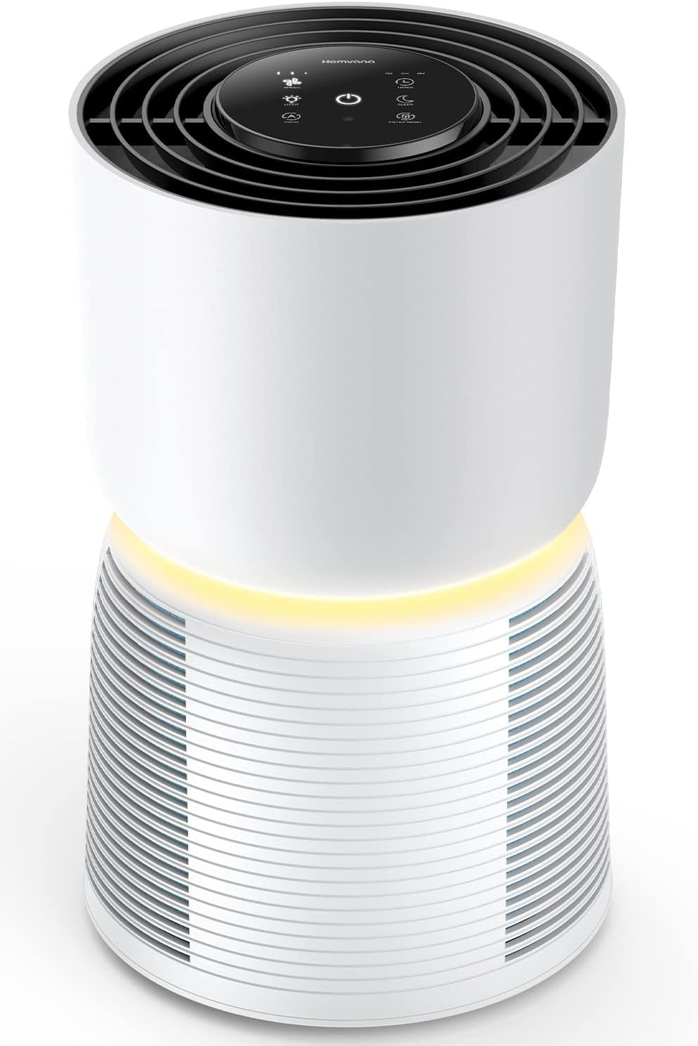 Ultra Quiet HEPA Air Purifier for Bedrooms and Home Offices (215 Ft²) - 22dB Sleep Mode, Night Light, Auto Mode, Washable Filter