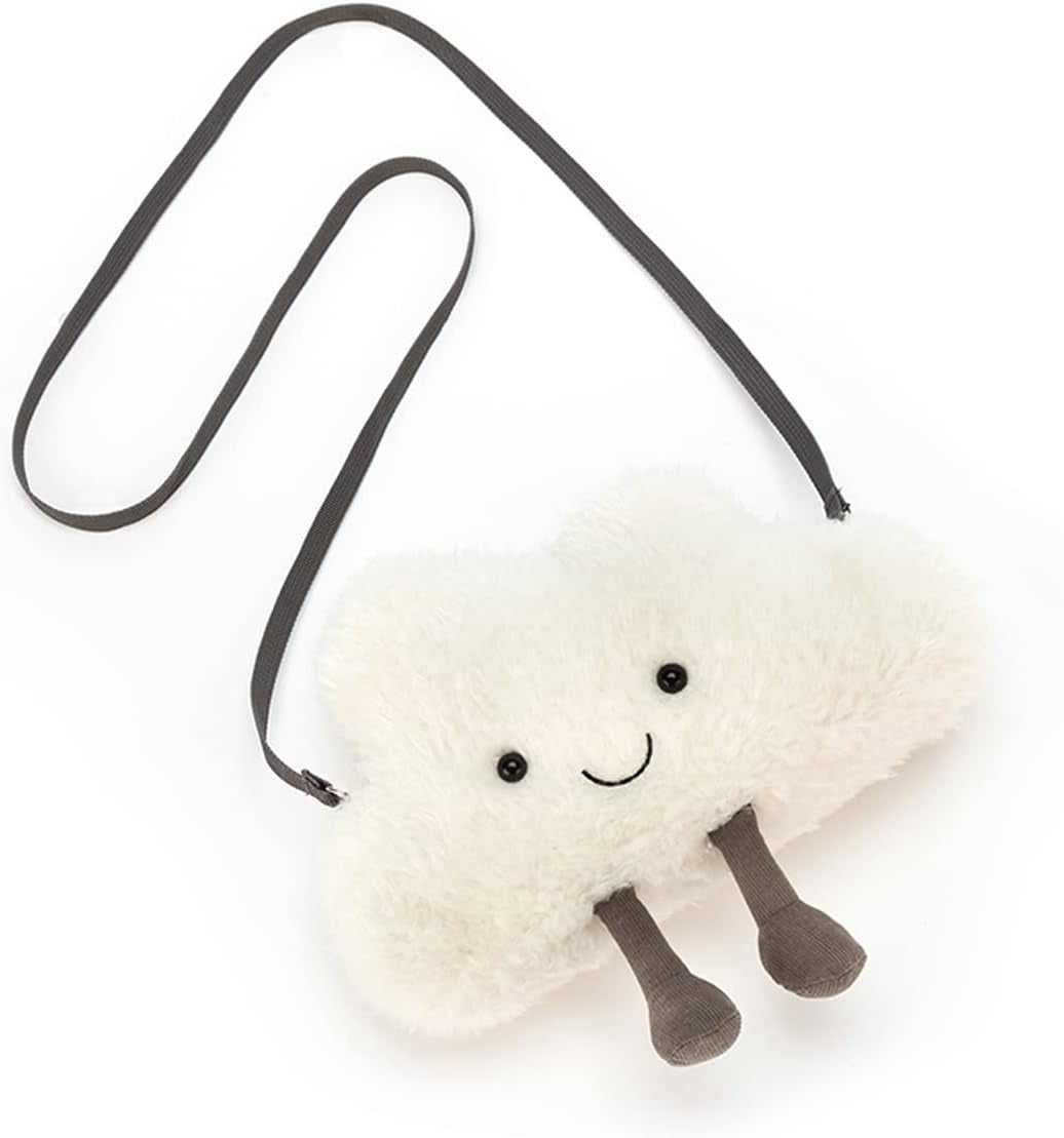 Plush Bag Collection | Crossbody Bags & Shoulder Purses | Fun & Unique Handbag, Cloud, Purse