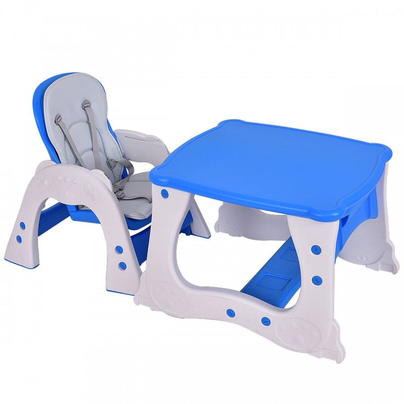 3-in-1 Infant Table and Chair Set with High Chair Functionality