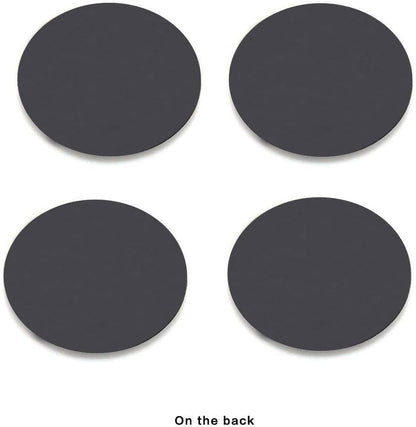 4-Pack Silicone Laptop Feet (0.59 Inch Diameter) - Replacement Bottom Case Feet for MacBook Pro/Air Shell Cover, Black