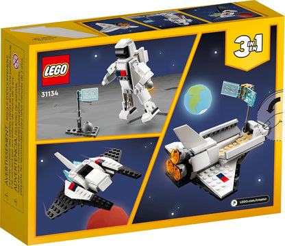 3 in 1 Space Shuttle Toys - Space Toys Building Set for Kids Ages 6+ - Option to Build 2 Spaceships or Astronaut 