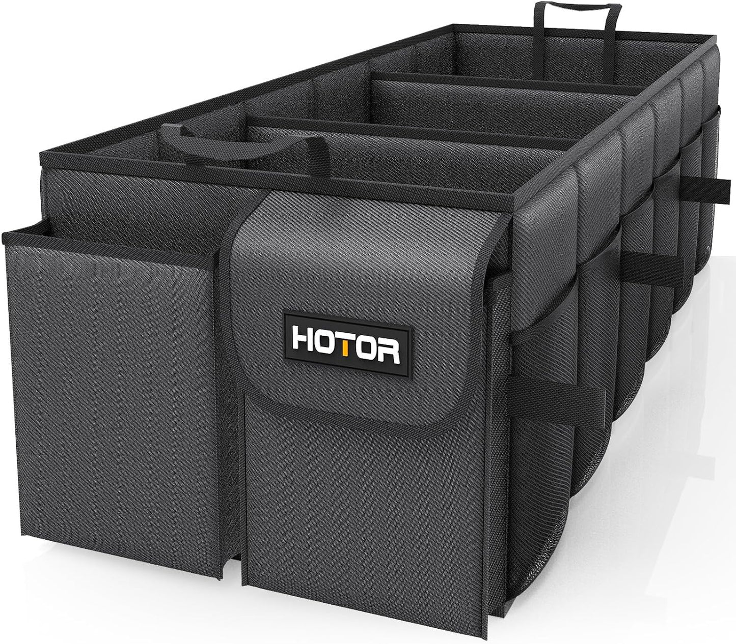 Large-Capacity Foldable Trunk Organizer - Sturdy Car Storage Solution - 2 Compartments, Tools, Sundries
