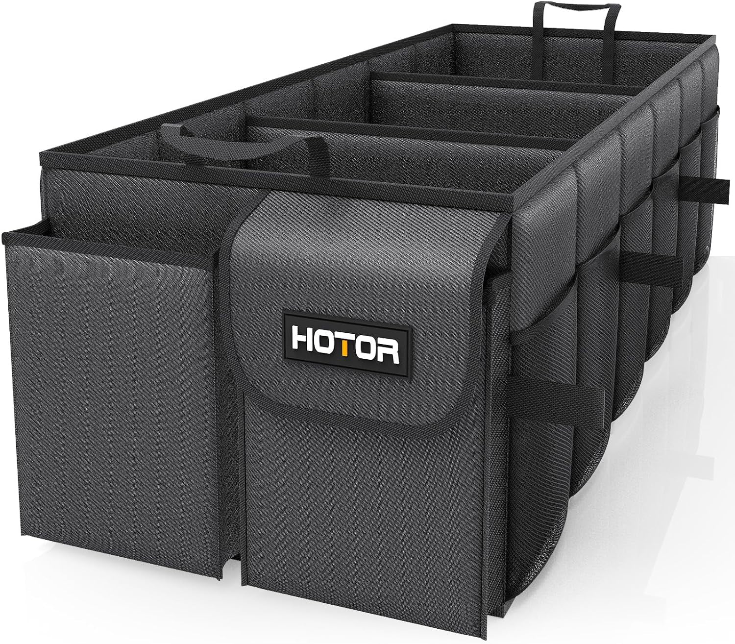 Large-Capacity Foldable Trunk Organizer - Sturdy Car Storage Solution - 2 Compartments, Tools, Sundries