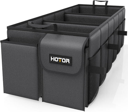Large-Capacity Foldable Trunk Organizer - Sturdy Car Storage Solution - 2 Compartments, Tools, Sundries