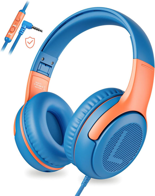 Kids Headphones with Cord - Comfortable and Durable Design for School and Work, Perfect Gift for Children