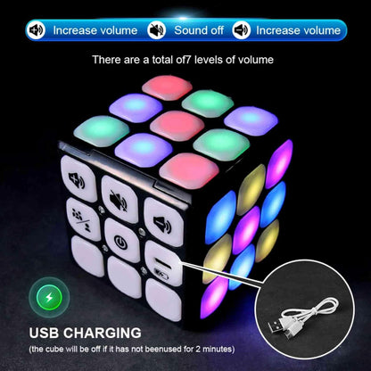 Kids Gift Toy Game Cube: Magic Cube Light up Puzzle Game for Ages 8+