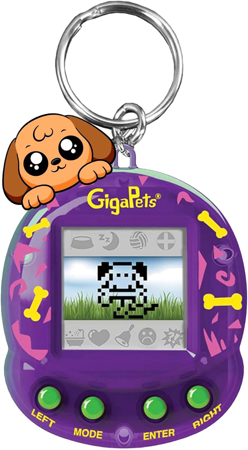 Giga Pets Unicorn Virtual Pet Toy, Collector's Edition-Glossy Housing Shell, Nostalgic 90s Design, 3D Interactive Motion 