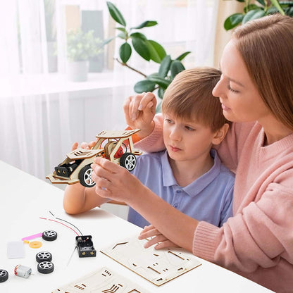 Educational Toys Science Experiment Kits, 3D Wooden Puzzle Models, DIY Solar-Powered Car Projects Ages 8+(Set of 3)