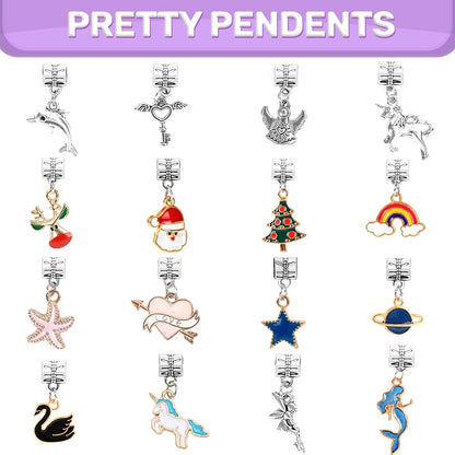 Jewelry Making Unicorn Kit-Themed Arts and Crafts Set for Creative Play and Gift Giving for Girls Ages 6+