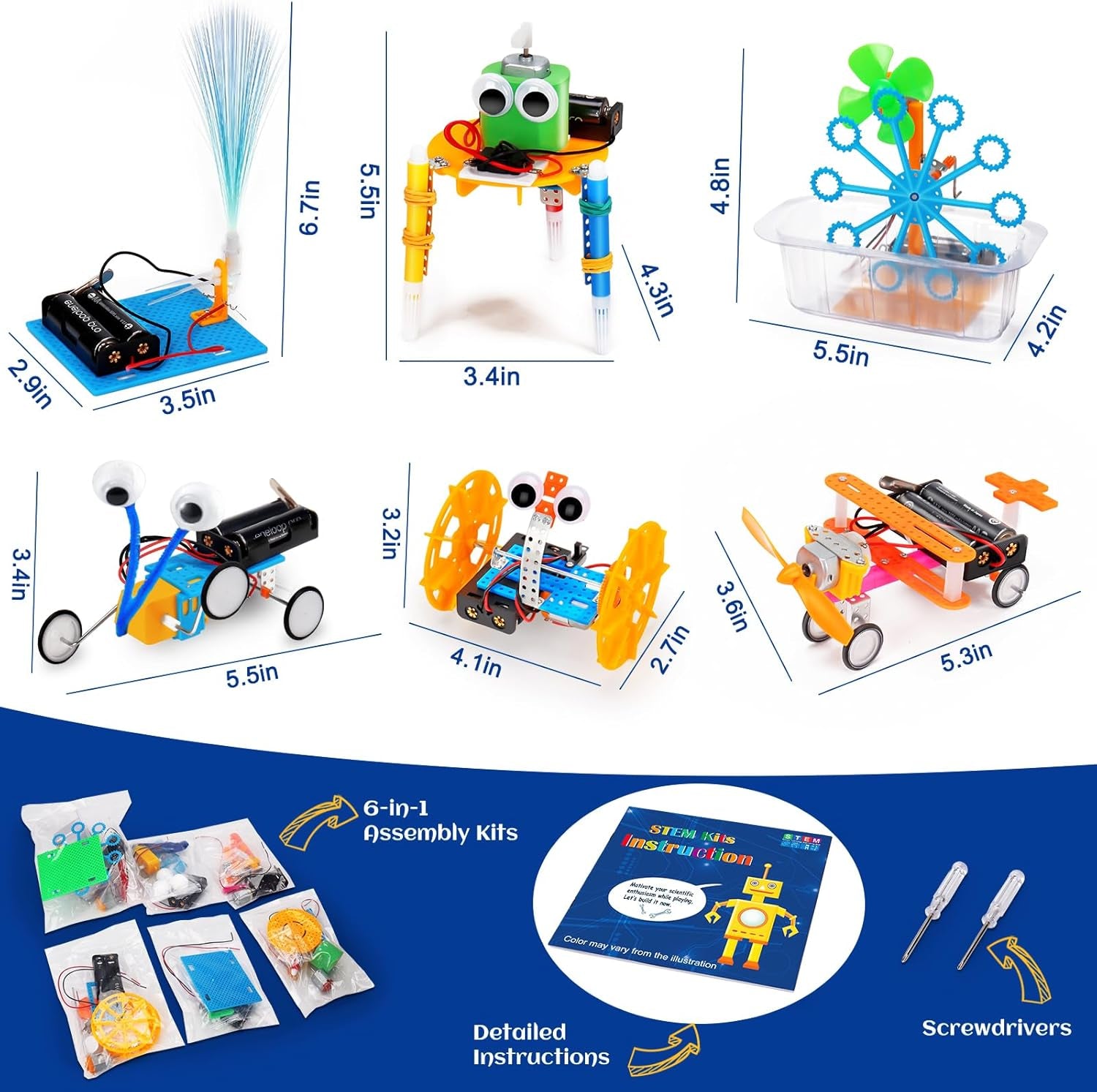 Science Kits Educational Robotics and Engineering Building Set for Ages 4+