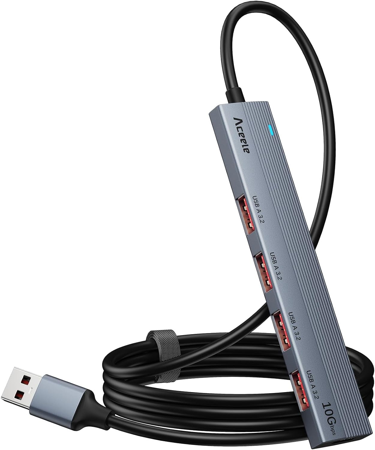 Ultra Slim USB 3.0 Hub with 4 Ports and 4Ft Extended Cable  Laptops, USB Flash Drives, Mobile Hard Drives