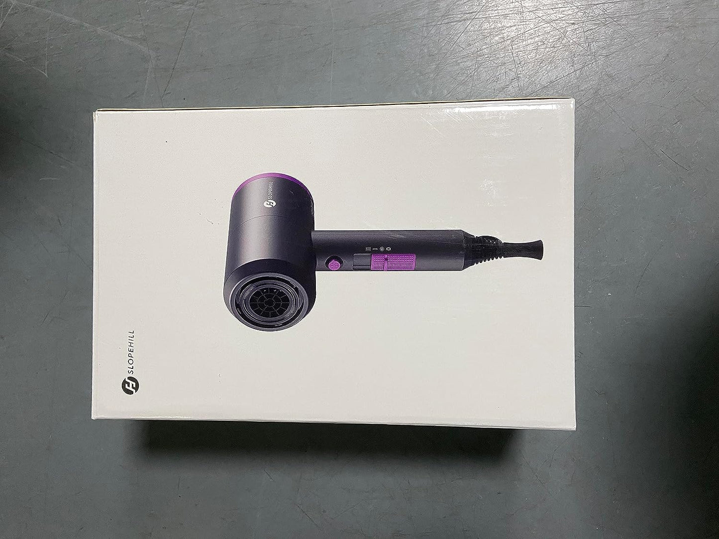 Ionic Hair Dryer - 1800W Professional Fast-Drying Blow Dryer with Low Noise, 2 Concentrator Nozzles, and 1 Diffuser Attachment