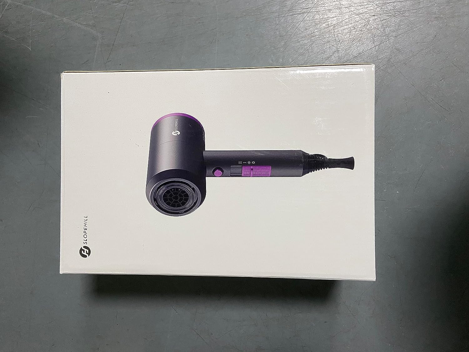 Ionic Hair Dryer - 1800W Professional Fast-Drying Blow Dryer with Low Noise, 2 Concentrator Nozzles, and 1 Diffuser Attachment
