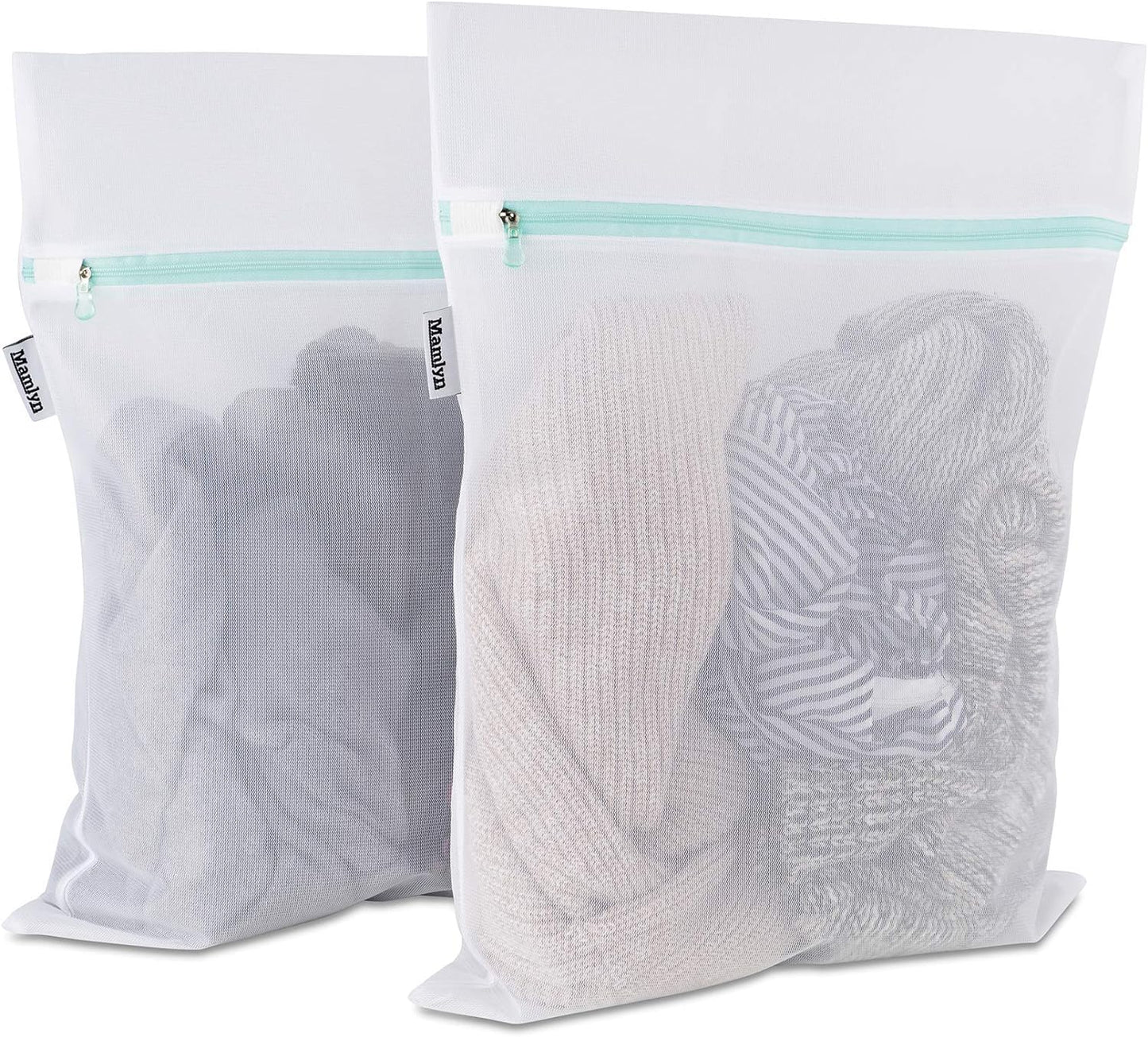 Medium Mesh Laundry Bags for Delicates - Colored Zippers
