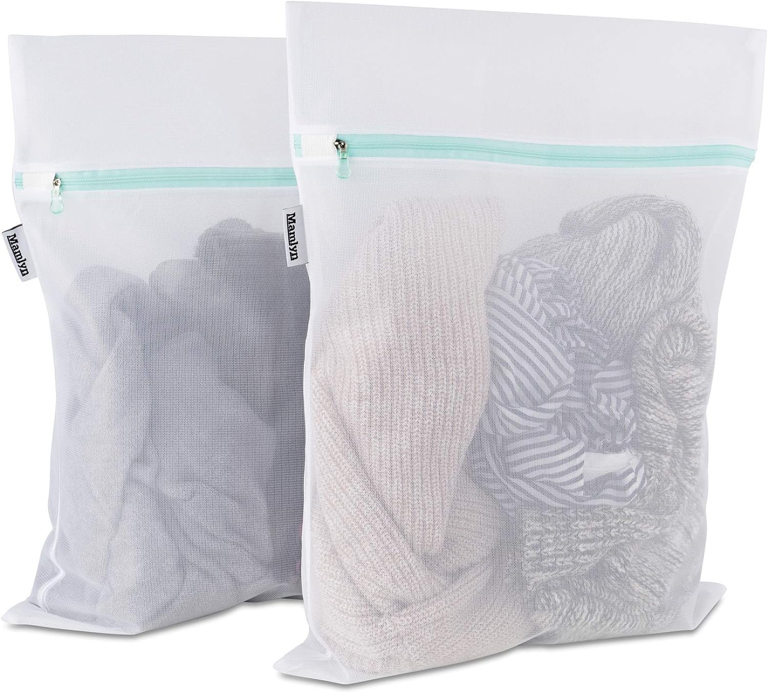Medium Mesh Laundry Bags for Delicates - Colored Zippers