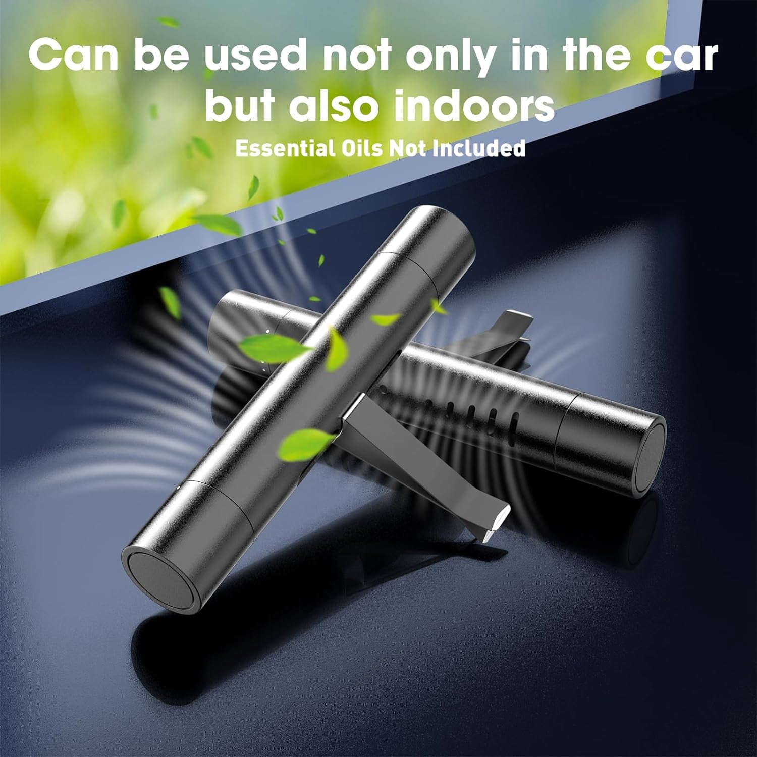 Set of 2 Custom Car Vent Diffusers with Three Personalized Aroma Sticks