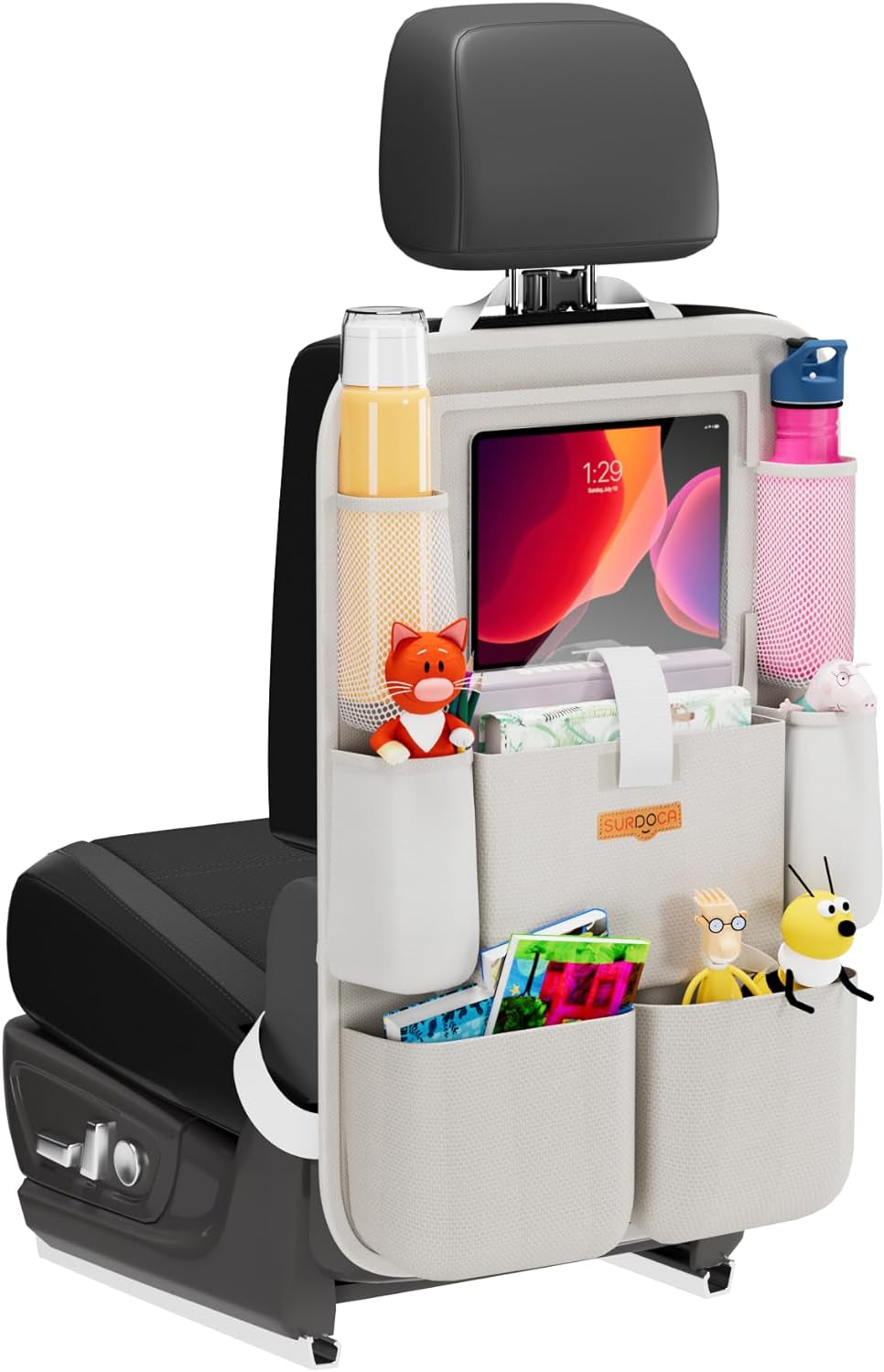 Premium Backseat Car Organizer with Tablet Holder and Multiple Storage Pockets for Kids
