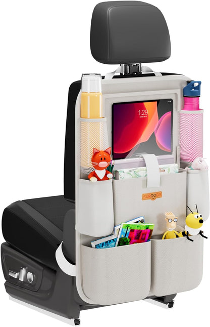 Premium Backseat Car Organizer with Tablet Holder and Multiple Storage Pockets for Kids