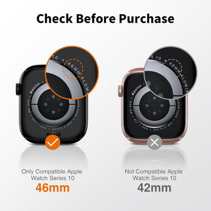 6-Pack Premium Screen Protector for Apple Watch Series 10 (46mm) - Self-Healing TPU, Scratch-Resistant, Bubble-Free, High Definition Clarity, Anti-Glare, Transparent