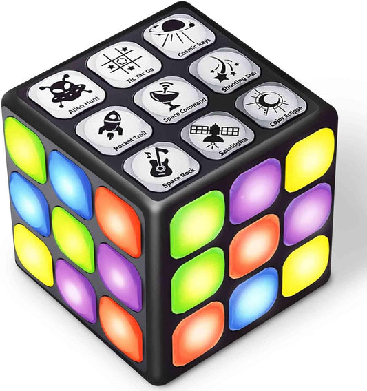 Kids Gift Toy Game Cube: Magic Cube Light up Puzzle Game for Ages 8+