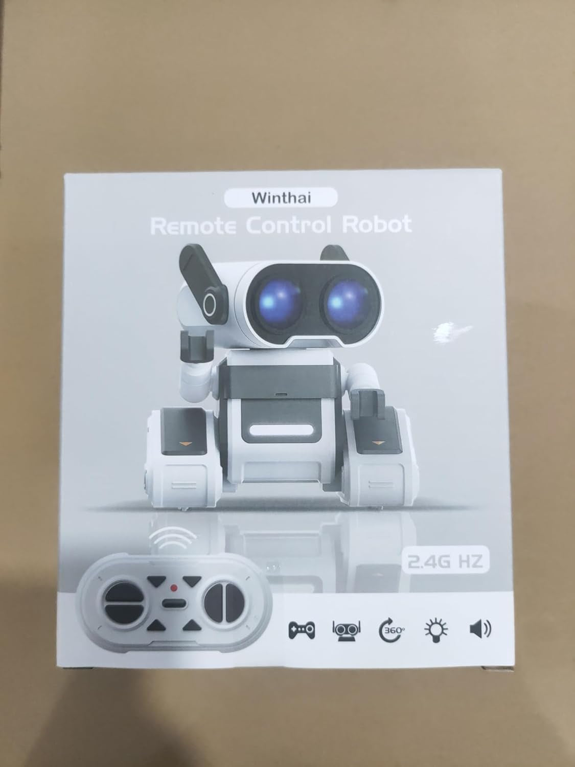 Remote Control LED Robot Toy with Flexible Head and Arms, Dance Moves and Music for Children Aged 3+