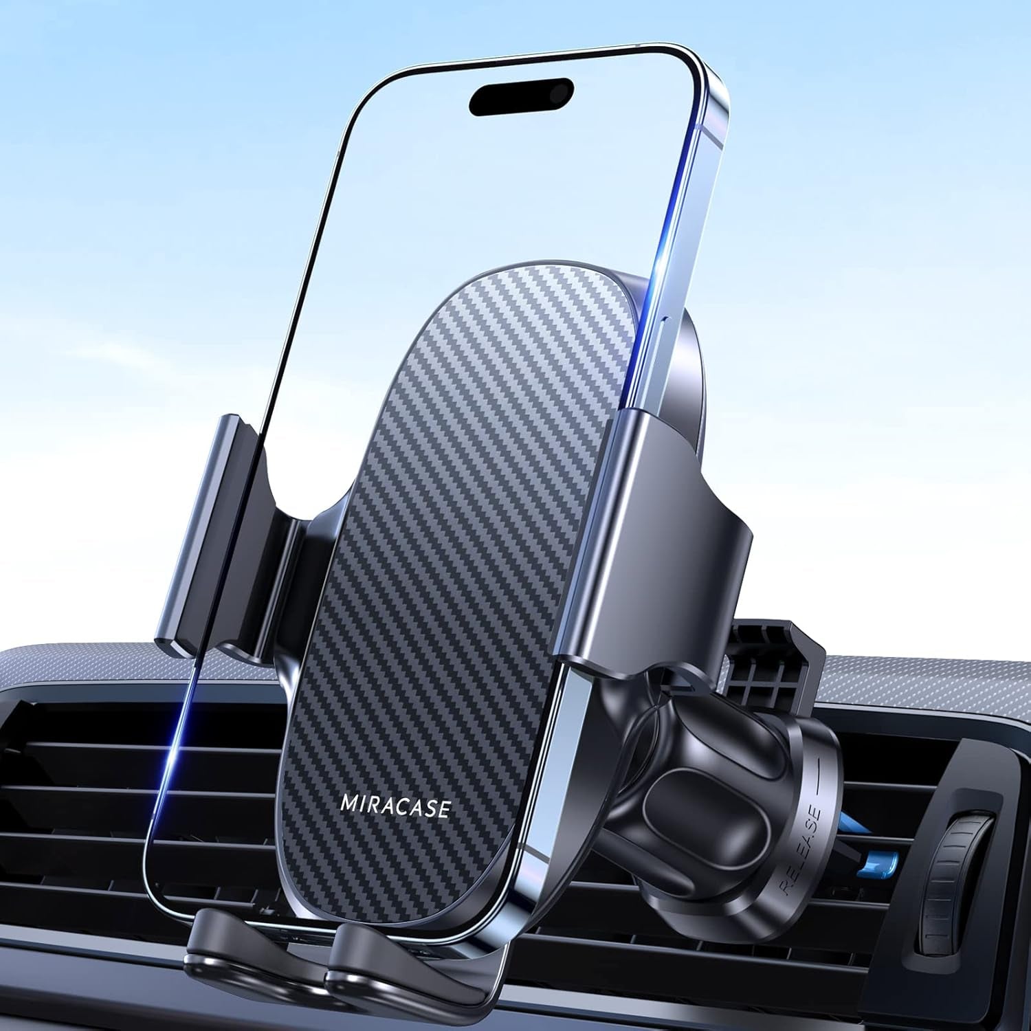 Car Air Vent Phone Holder Mount - Compatible with iPhone 16, 15 Pro Max, 14, Samsung, All Smartphones