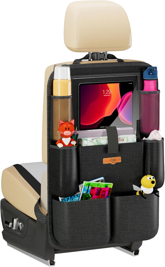 Premium Backseat Car Organizer with Tablet Holder and Multiple Storage Pockets for Kids