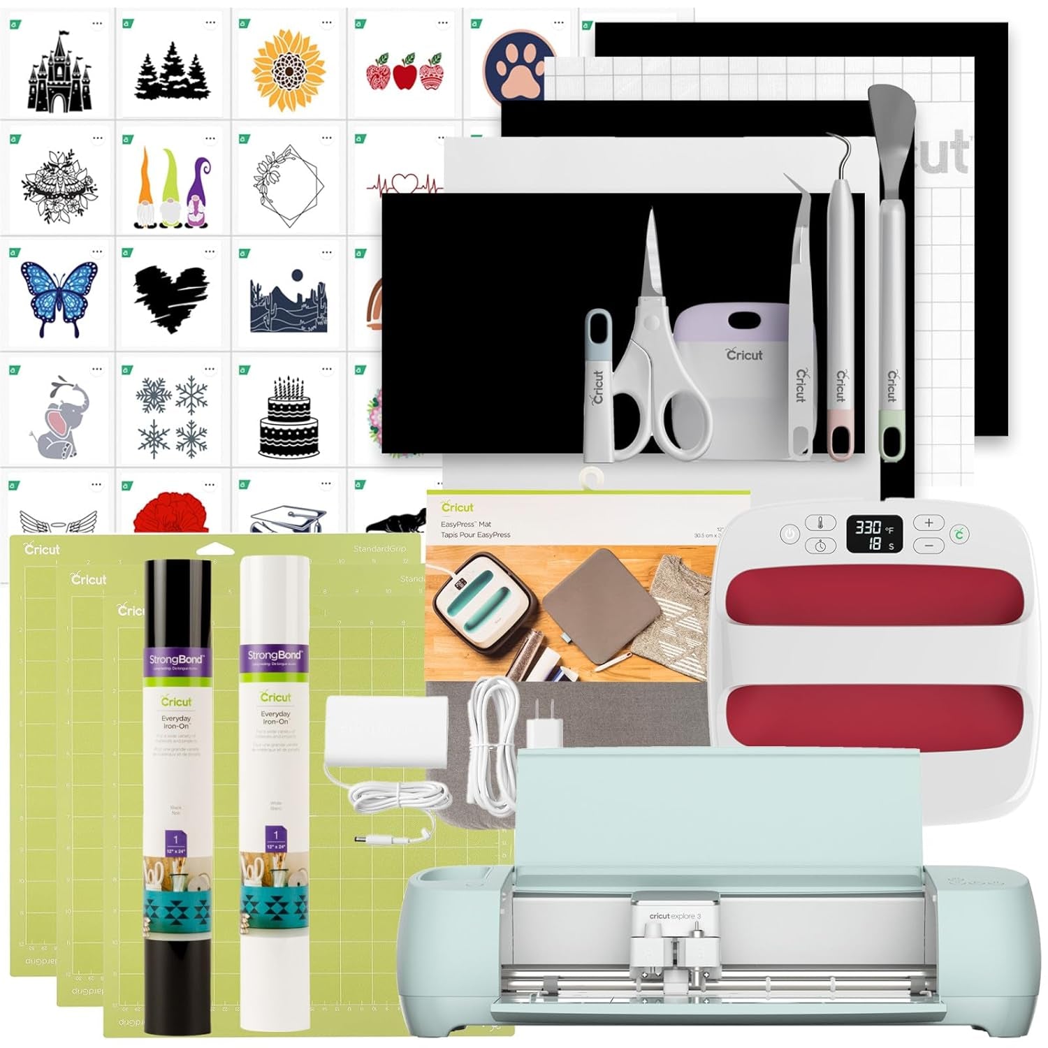 High-Speed DIY Cutting Machine Versatile Crafting, Cuts Over 100 Materials-3 Digital Content Library Bundle 