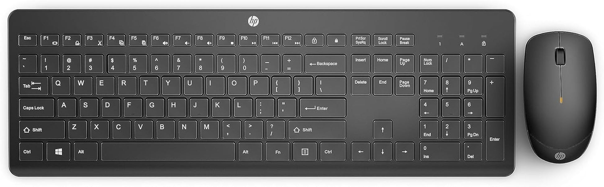 230 Wireless Mouse and Keyboard Combo - 2.4Ghz Wireless Connection - Long Battery Life - Durable & Low-Noise Design - Windows & Mac OS - Adjustable 1600 DPI - Numeric Keypad