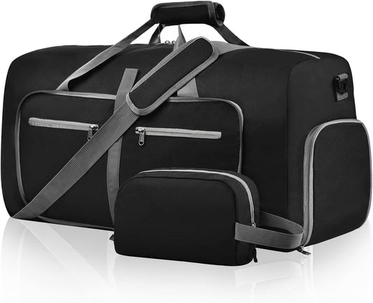 Professional Waterproof Duffle Bag with Shoe Compartment and Adjustable Strap, Foldable Travel Design for Men and Women