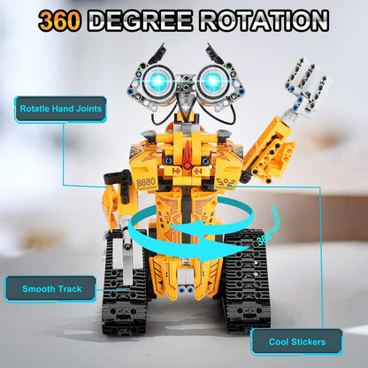 Robotics Building Kit for Ages 8+ Remote & App-Controlled, 468 Pieces 