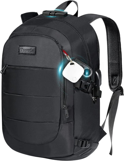 Water-Resistant Anti-Theft Laptop Backpack with USB Charging Port - 15.6 Inch Business Bag for Men and Women