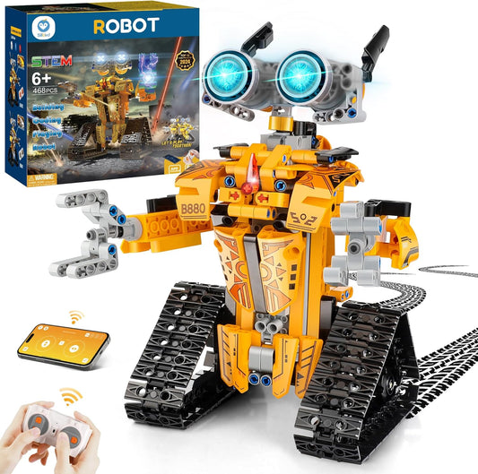 Robotics Building Kit for Ages 8+ Remote & App-Controlled, 468 Pieces 