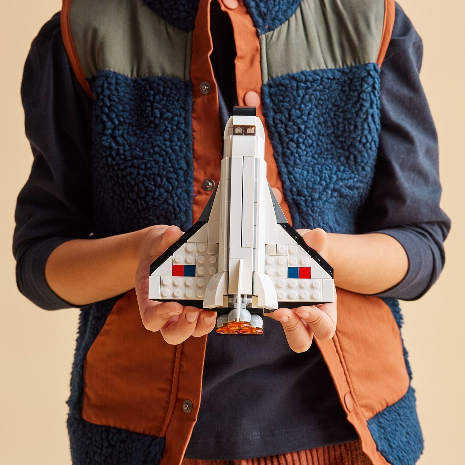 3 in 1 Space Shuttle Toys - Space Toys Building Set for Kids Ages 6+ - Option to Build 2 Spaceships or Astronaut 