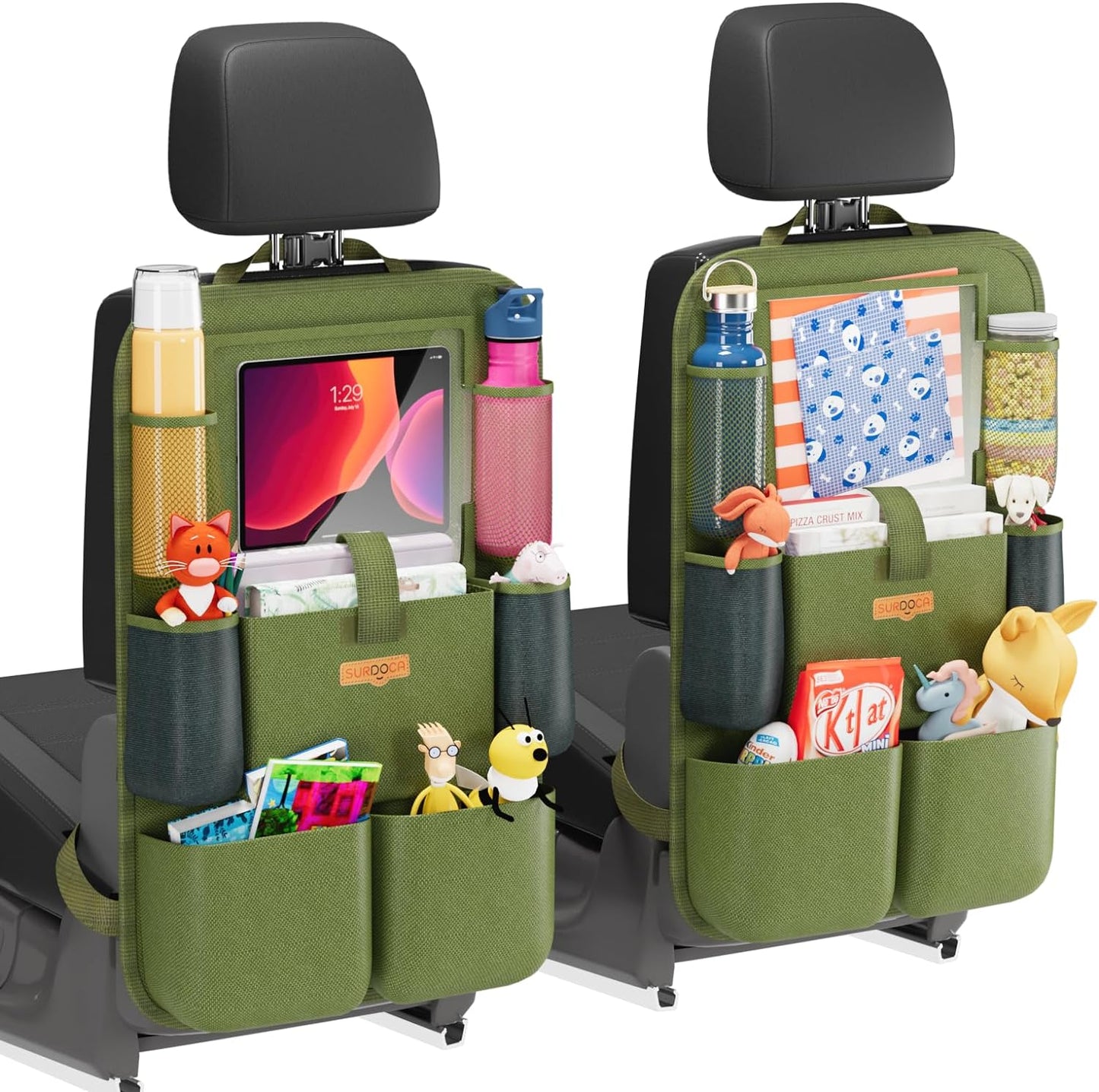 Premium Backseat Car Organizer with Tablet Holder and Multiple Storage Pockets for Kids