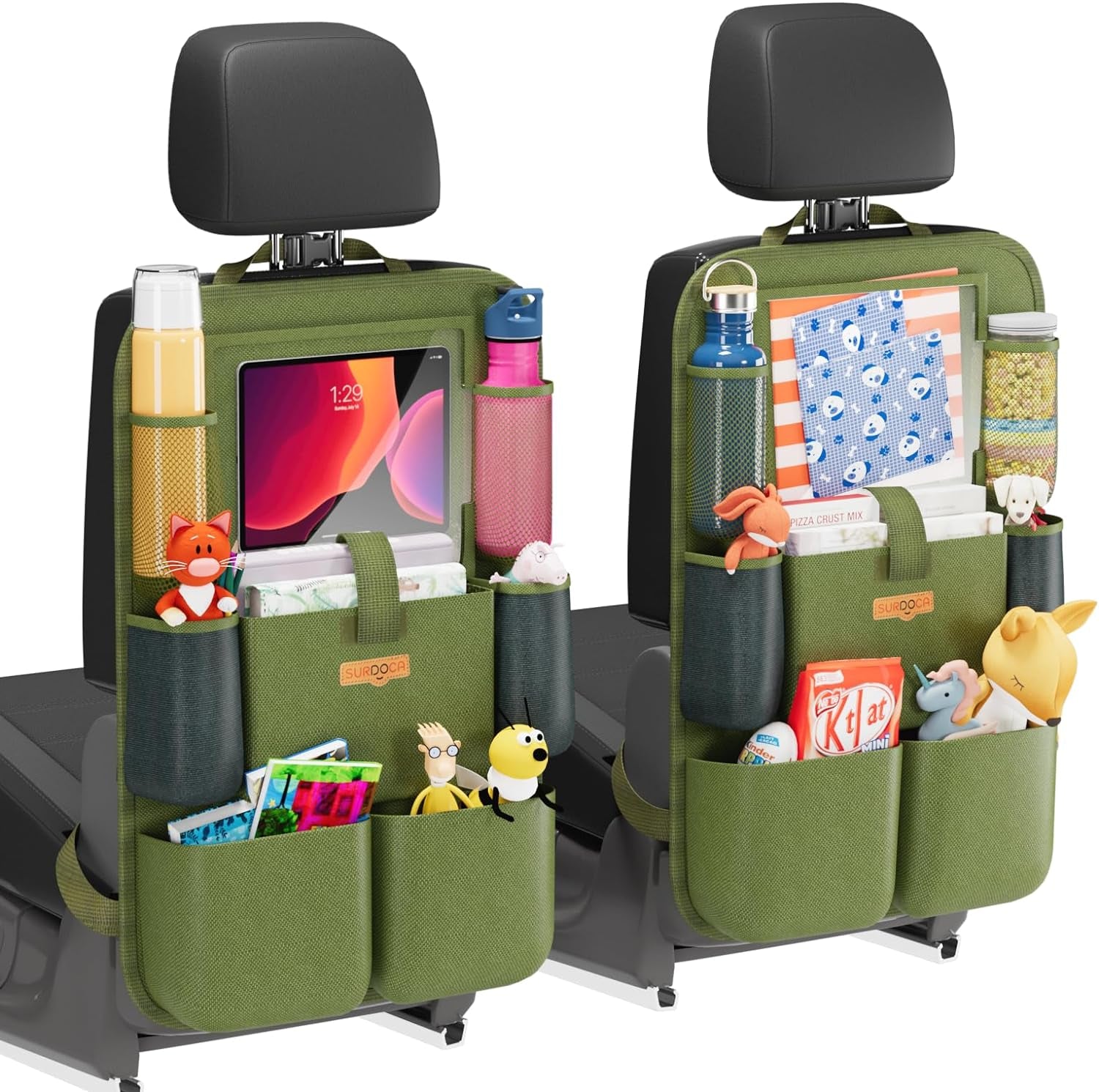 Premium Backseat Car Organizer with Tablet Holder and Multiple Storage Pockets for Kids