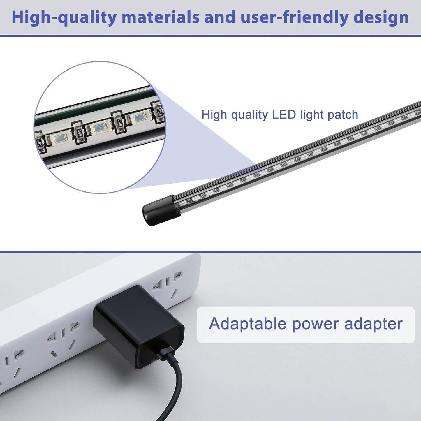 Full Spectrum Indoor Plant Grow Lights with Auto On/Off Timer, Dimmer, Adjustable Gooseneck, and Multiple Switch Modes for Greenhouse, Home, and Office Use