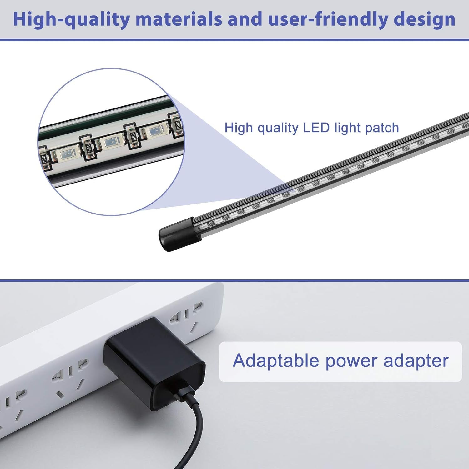 Full Spectrum Indoor Plant Grow Lights with Auto On/Off Timer, Dimmer, Adjustable Gooseneck, and Multiple Switch Modes for Greenhouse, Home, and Office Use